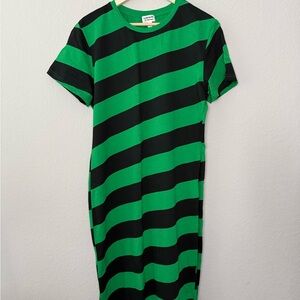 Cynthia Rowley‎ x The Drop Green and Black Striped Dress